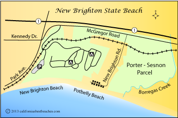 New Brighton Beach, Santa Cruz County, CA